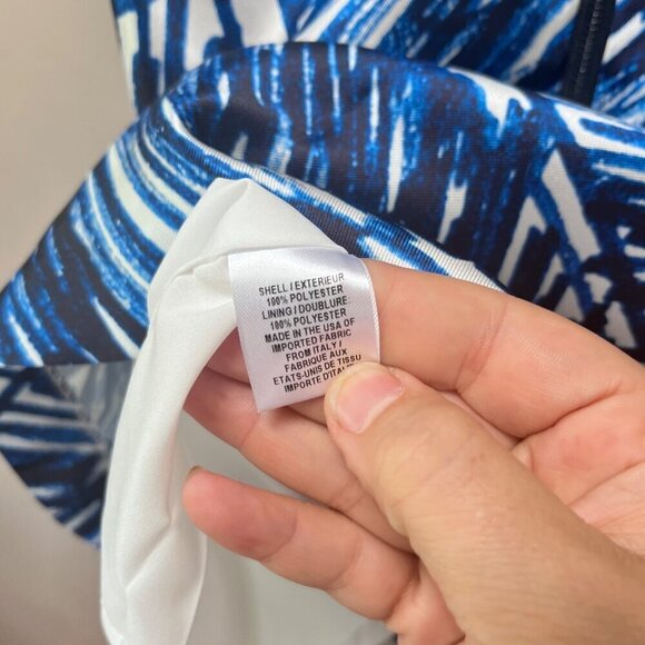 Milly Minis Scribble Print Chloe Dress Blue/White Size 4‎ - Picture 6 of 6